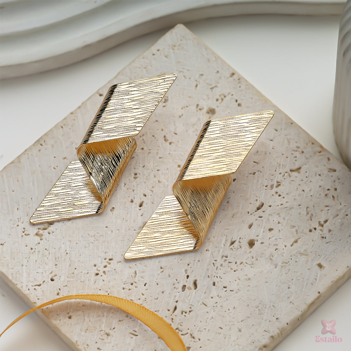 Golden Geometry Earrings