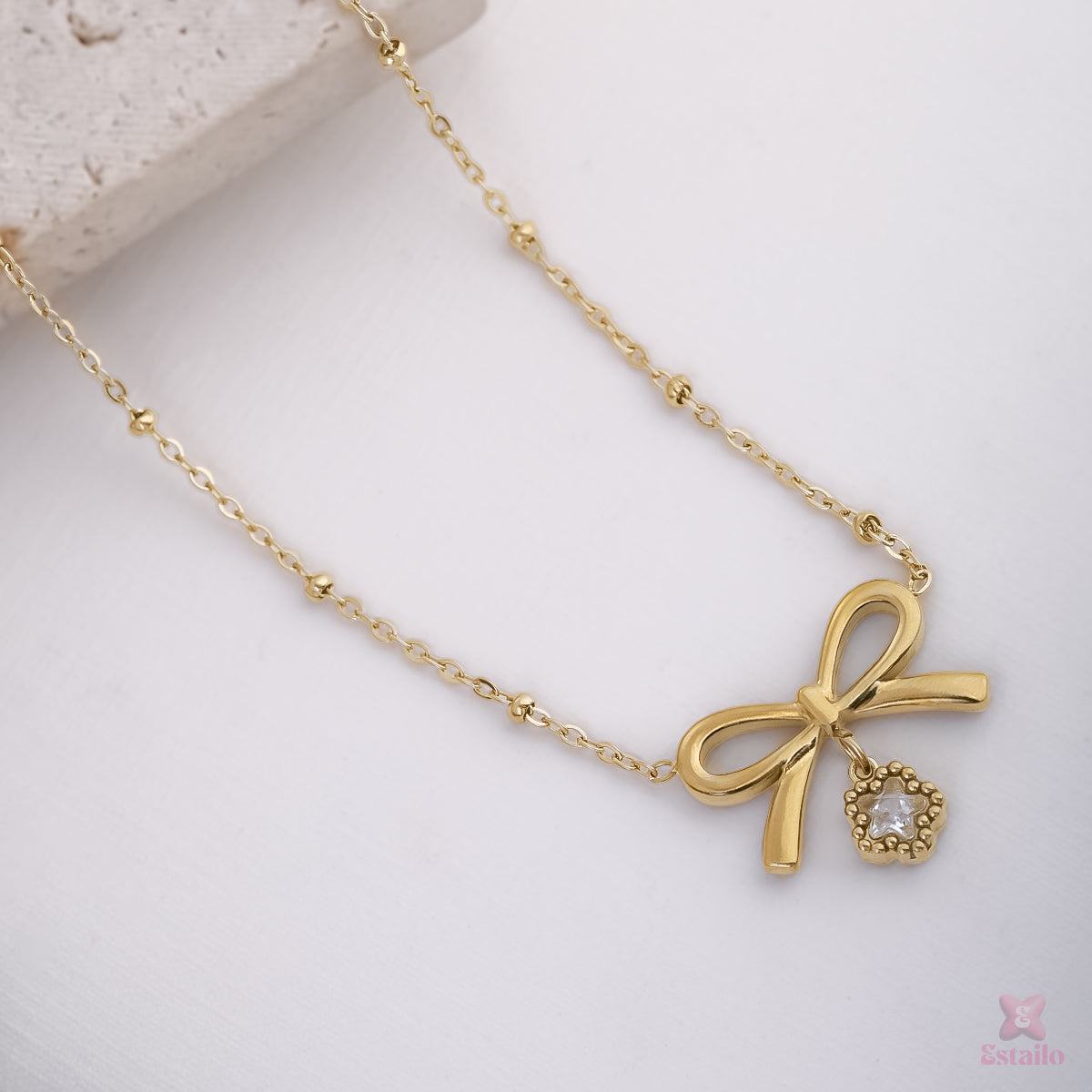 Elegant Bow Necklace
