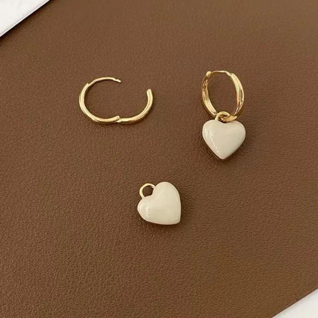 Bling Bloger Heart Earrings