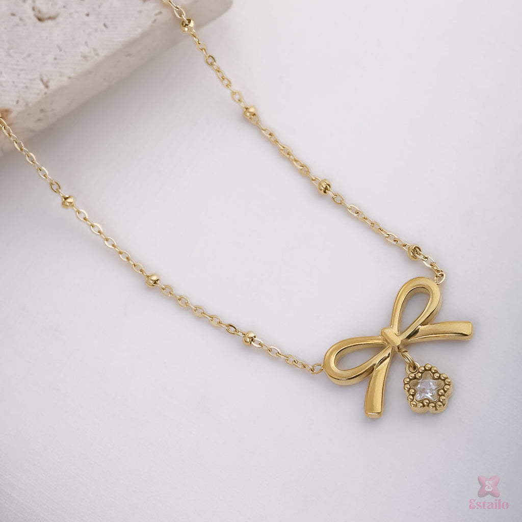 Elegant Bow Necklace