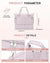 Gym Bag for Women, Large Travel Duffel Bag, Weekender Overnight Bag with Wet Pocket and Shoes Compartment for Travel, Gym, Yoga