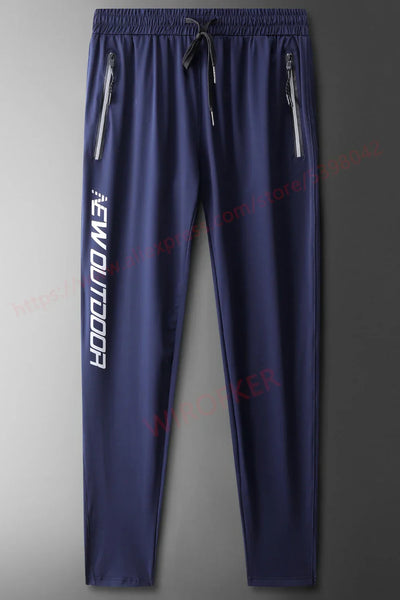 Gym Sweatpants Man Thin Fitness Trousers Slim Fit Quick Dry Running Long Pants Elastic Men Workout Pant