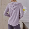 Summer Women Sport Jacket Thin Loose Zipper Yoga Coat Sun-Protective Clothes Top Fitness Running Hoodies Gym Workout Sweatshirts