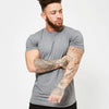 Men's Gym tshirt Men Running Sport T-shirt Fitness Bodybuilding Cotton Slim Tee shirt Tops Summer Male Jogging Training Clothing