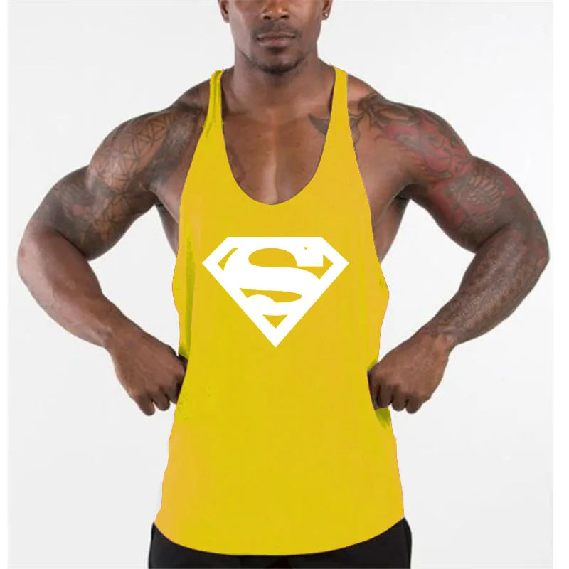 Men's Brand Bodybuilding  Fitness Gym Mens Tank Tops Shirt Clothing Muscle Sleeveless Singlets Fashion Workout Sports Vest