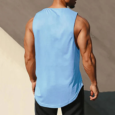 Gym Tank Top Men Mesh Quick Dry Bodybuilding Sleeveless Shirt Fitness Singlets Basketball Sportswear Muscle Vest Summer Clothing