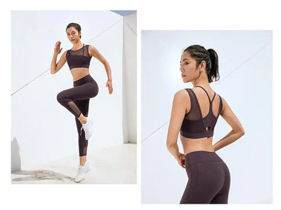 Summer Women Sports Bra Fitness Yoga Tank Crop Top Push Up Underwear Shockproof Athletic Vest Gym Sportswear