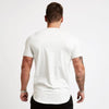Men's Gym tshirt Men Running Sport T-shirt Fitness Bodybuilding Cotton Slim Tee shirt Tops Summer Male Jogging Training Clothing