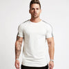 Men's Gym tshirt Men Running Sport T-shirt Fitness Bodybuilding Cotton Slim Tee shirt Tops Summer Male Jogging Training Clothing
