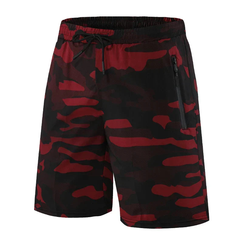 Men Gym Shorts 2021 New Camouflage Quick Dry Marathon Shorts Loose Fitness Casual Training Short Pant Male Workout Running Short