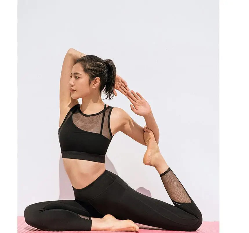 Summer Women Sports Bra Fitness Yoga Tank Crop Top Push Up Underwear Shockproof Athletic Vest Gym Sportswear