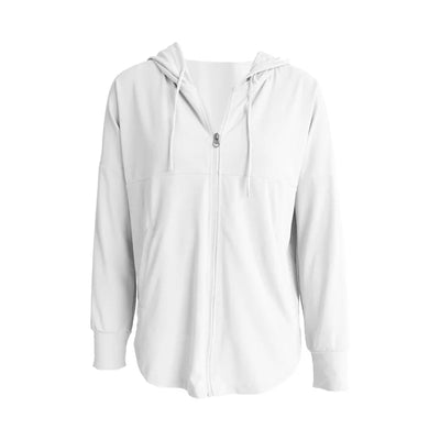 Summer Women Sport Jacket Thin Loose Zipper Yoga Coat Sun-Protective Clothes Top Fitness Running Hoodies Gym Workout Sweatshirts