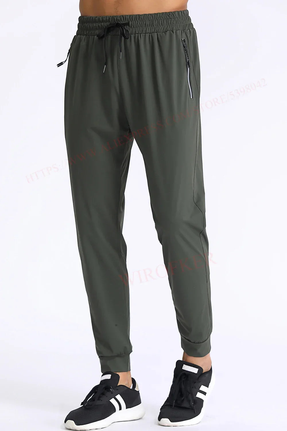 Gym Sweatpants Man Thin Fitness Trousers Slim Fit Quick Dry Running Long Pants Elastic Men Workout Pant