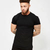Men's Gym tshirt Men Running Sport T-shirt Fitness Bodybuilding Cotton Slim Tee shirt Tops Summer Male Jogging Training Clothing