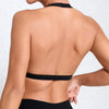 Sexy Sports Bra Women Seamless Halter Neck Strap Bra Open Back Yoga Top Bra Medium Support Gym Crop Top Mujer Underwear Girl