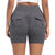 Womens Workout Shorts with Pockets Scrunch Butt Gym Biker Shorts High Waisted Booty Cargo Pants Yoga Running Leggings Activewear