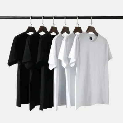 2025 Men's and Women's Fitness Short-sleeved T-shirts, Loose Cotton Round-neck T-shirts, Trendy and Fashionable