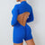 Women Gym Suits Women V Back Scrunch Whole Suit Push Up Sports Suit Women Fitness Suit with Zipper Training Clothes One-Piece