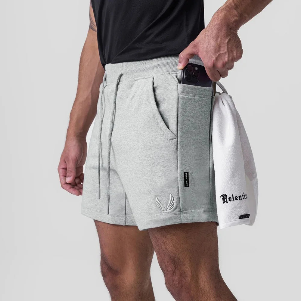 Mens Shorts Sports Gym Training Shorts American Casual Trendy Running Fitness Functional Shorts Breathable Shorts Men'S Clothing