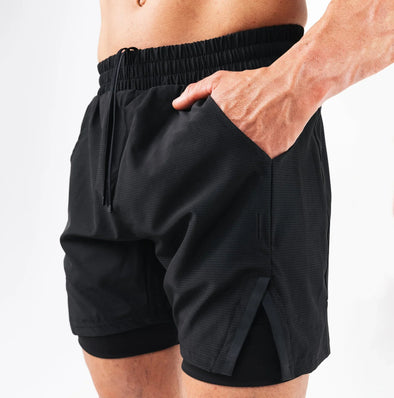 Running Shorts Men Gym Sports Shorts 2 In 1 Quick Dry Workout Training Gym Fitness Jogging Short Pants Summer Men Shorts