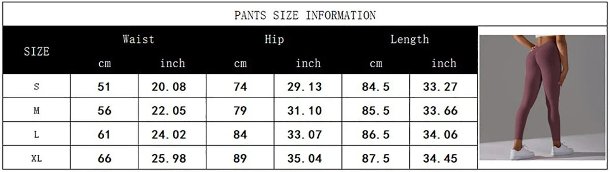 Women Fitness Leggings Workout Gym Running Scrunch Leggings Sexy Back V High Waist Trousers Jogging Active Wear Tight Pants