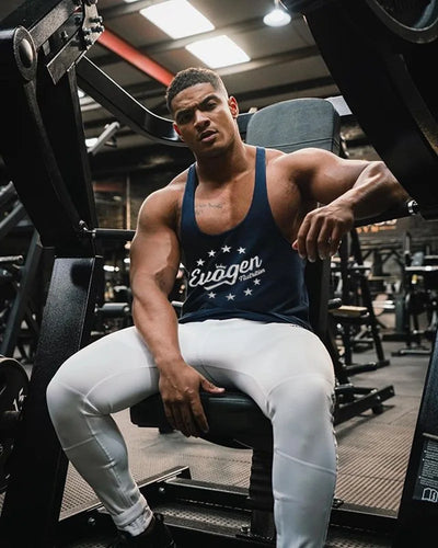 Men's Muscle Fitness Vest Breathable Quick-Dry Gym Workout Tank Top for Summer Running Bodybuilding Trendy Casual Sportswear