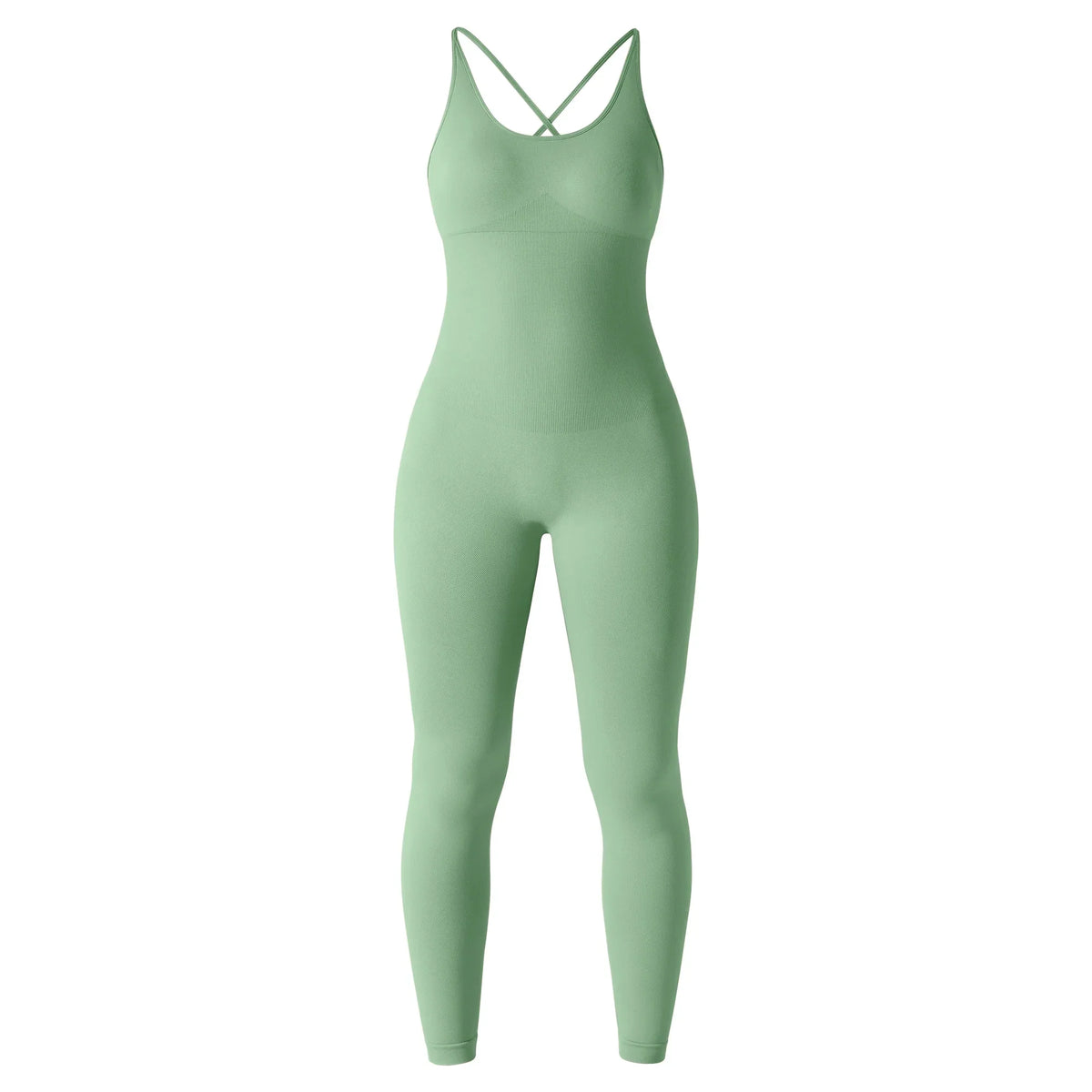 Jumpsuit Women One-piece Outfit  Sleeveless Square Neck  Bodysuit  Casual Streetwear Playsuits Sport Fitness Jumpsuit Women