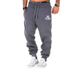 Men's casual sports pants  elastic pants  gray  fashionable  gym  running and training  2024