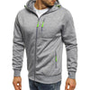 Men's hooded jacket Casual long-sleeved hoodie Zipper Gym sports hoodie Spring and Autumn