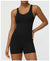 Women Fitness Jumpsuit Sleeveless Shorts Set Tank Top Yoga Gym Activewear Training Running Jumpsuit