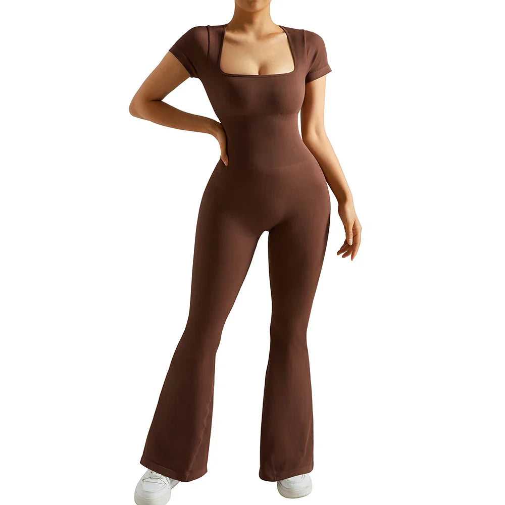 Gym Fitness Overalls Woman Sportswear Push Up Sporty  2024 Sport Sets Women Outfit Yoga Clothes Black Rompers Jumpsuits Women
