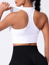 Seamless Sport Bras Gym Top High Intensity Underwear Running Training Yoga Bra Shockproof Ribbed  Fitness Yoga Vest Crop Top