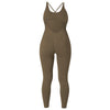 Jumpsuit Women One-piece Outfit  Sleeveless Square Neck  Bodysuit  Casual Streetwear Playsuits Sport Fitness Jumpsuit Women