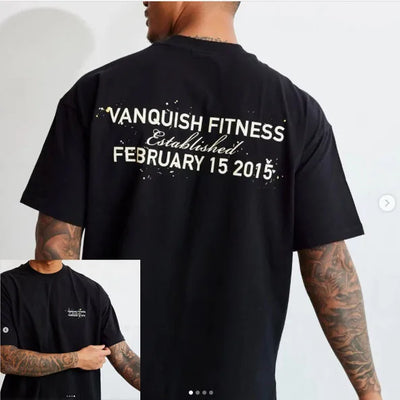 2025 Men's and Women's Fitness Short-sleeved T-shirts, Loose Cotton Round-neck T-shirts, Trendy and Fashionable