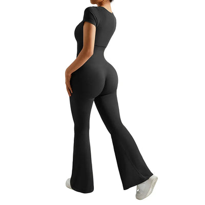 Gym Fitness Overalls Woman Sportswear Push Up Sporty  2024 Sport Sets Women Outfit Yoga Clothes Black Rompers Jumpsuits Women