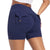 Womens Workout Shorts with Pockets Scrunch Butt Gym Biker Shorts High Waisted Booty Cargo Pants Yoga Running Leggings Activewear