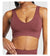 Sports Bra  Seamless Halter Neck Strap Bra Open Back Fitness Yoga Top Bras Support Women Workout Gym Crop Top