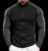2024 New Men Sportswear Fitness Top Gym Jacket Quick-drying Breathable Slim Long-sleeved T-shirt Running Training Clothes Autumn