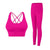 2 Piece Yoga Clothes Women's Tracksuit Athletic Wear Pilates Fitness Suit Gym Workout Push Up Clothes Sports Bra Leggings Suit