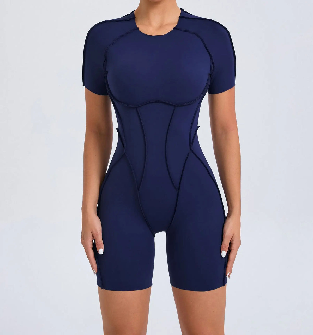 Short Jumpsuit Gym Clothes For Women Sportswear Fitness Overalls Backless Scrunch Booty Yoga Suit Sports Set Outfit