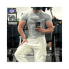 2025 YOUNGAL New Men's Fitness T-shirts clothing  sports Tshirt tights high elastic training short sleeve fitness man clothing