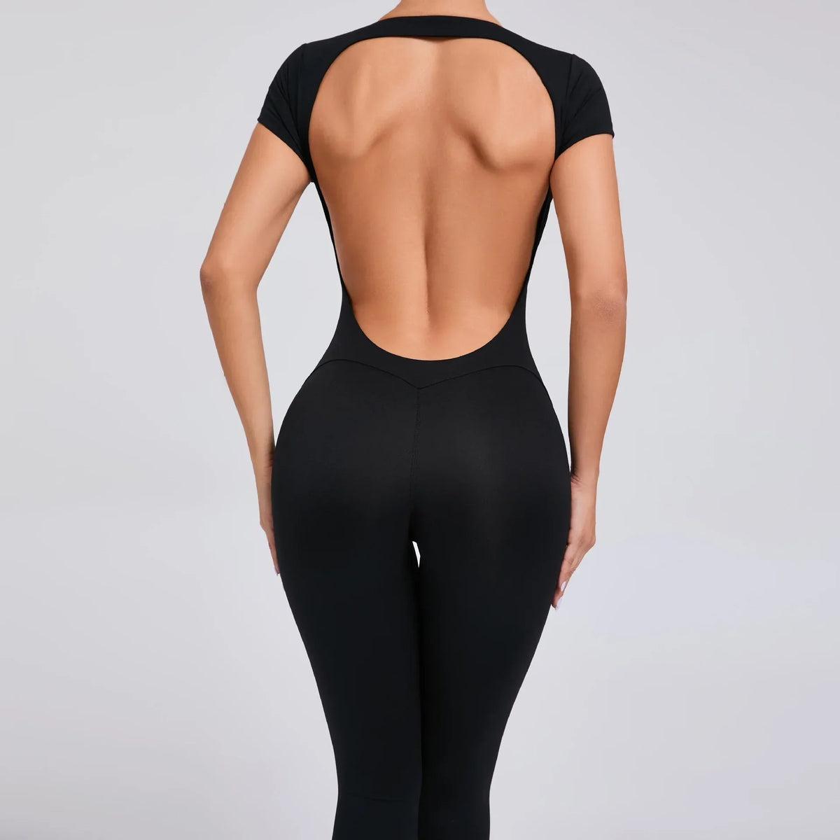 Women's Yoga Jumpsuit Fitness Sport Set Overalls Gym Clothing Wear Pilates Workout Clothes Women Short Sleeves Outfit Activewear