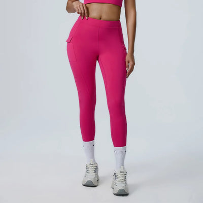 Sports Leggings For Women High Waist impact Leggings Workout Fitness Tights Athletic Wear Yoga Pants With Pocket Gym Clothing