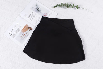 Women Fitness Shorts Skirts Yoga Seamless Leggings High Elastic Sports Fashion Gym Trainning Tennis Dresses High-Waist Skirts
