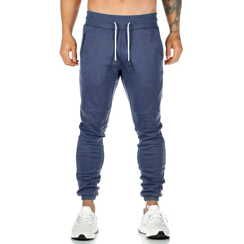 Men's Lightweight Gym Jogger Pants Breathable Hiking Jogging Runing Stretch Exercise Workout Sweatpants with Zipper Pocket Pants