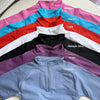 Half Zippy Jacket Women Running Long Sleeves Gym Coats Sports Shirts Gym Fitness Workout Pilates Clothes