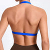 Sexy Sports Bra Women Seamless Halter Neck Strap Bra Open Back Yoga Top Bra Medium Support Gym Crop Top Mujer Underwear Girl