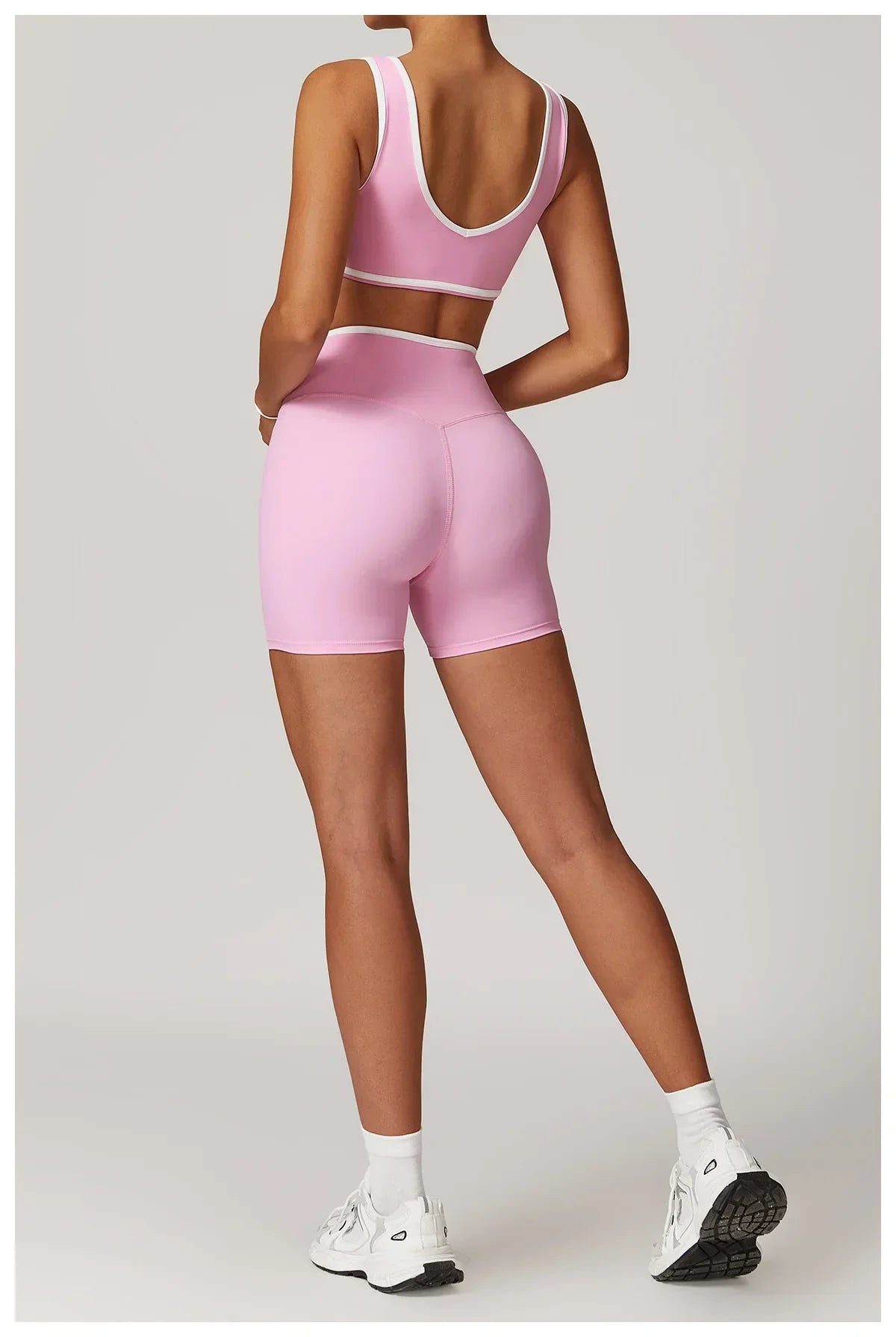 Yoga Shorts Women Fitness Shorts V-shaped Waist Running Cycling Shorts Breathable Sports Leggings High Waist Workout Gym Shorts