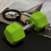 2025 New Barbell Keychain DlY Silicone Dumbbell Keychain Gym Gifts for Gym Lovers Fitness Trainer Gift Backpack Car Key Pendant