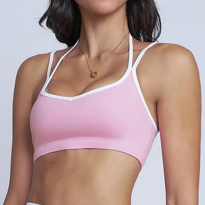 Women Sports Bra High Strength Push Up Top Fitness Underwear Yoga Bras Sport Tops for Women Breathable Running Vest Gym Wear